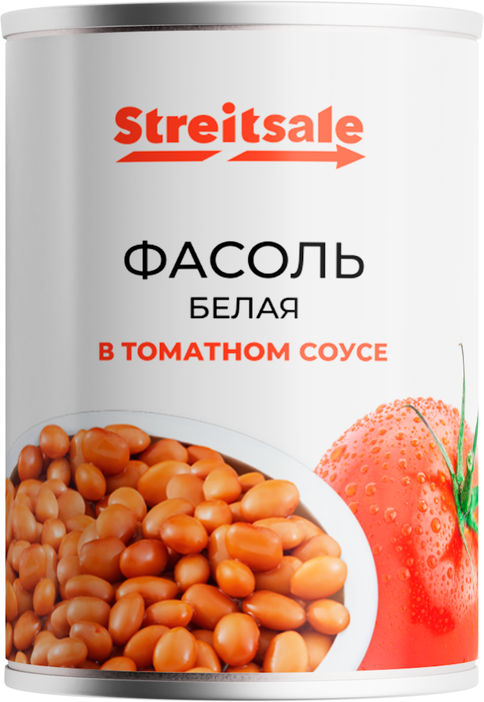 White beans in tomato sauce, 200g