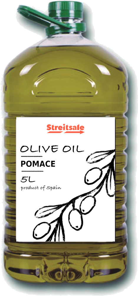 Olive-Pomace Oil in a 5L plastic bottle