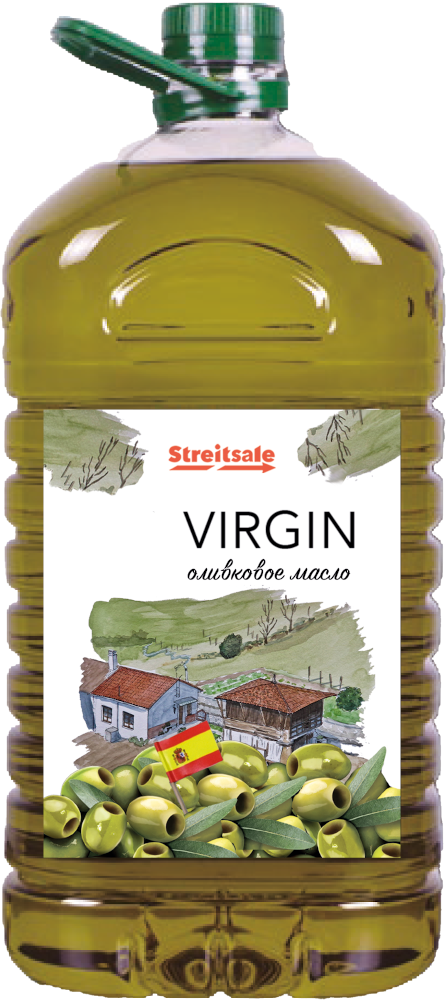 Virgin Olive Oil in a 5L plastic bottle