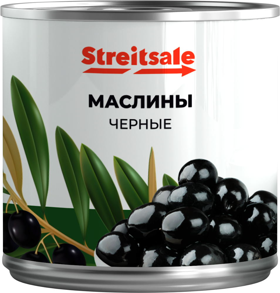 Black seedless olives, 270g