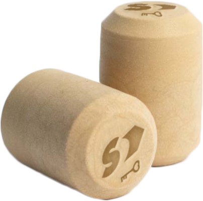 Synthetic cork for sparkling wine